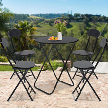 Load image into Gallery viewer, Folding Garden Table Dining Table with 2 &amp; 4 Chairs Kitchen Furniture Space Saving
