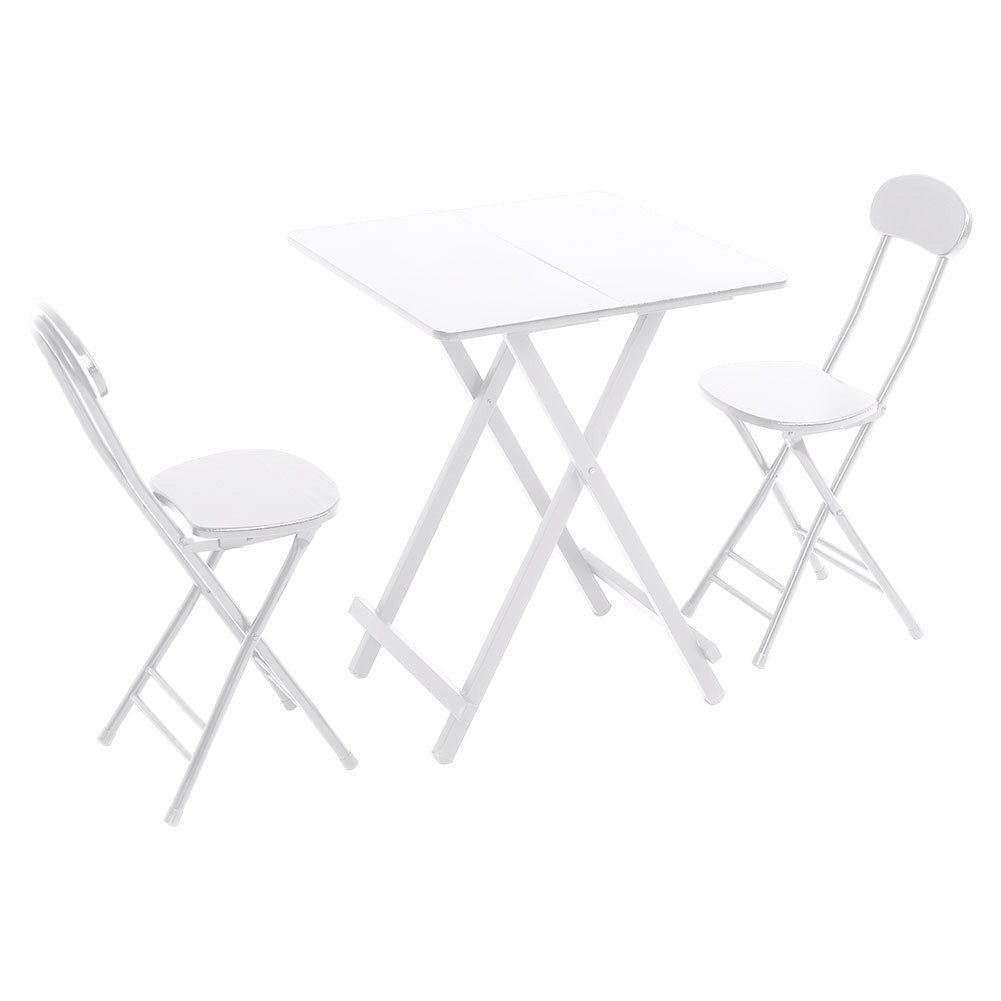 Folding Table with 2 & 4 Chairs Breakfast Stools Kitchen Dining Room Furniture Set
