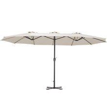 Load image into Gallery viewer, Garden Double-Sided Parasol Umbrella With Foldable Cross Base
