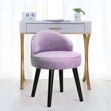 Load image into Gallery viewer, Velvet Upholstered Dressing Table Stool for Bedroom
