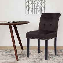 Load image into Gallery viewer, Set of 2 Elegant Buttoned Dining Chairs
