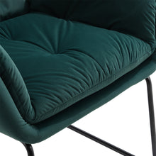 Load image into Gallery viewer, Livingandhome Contemporary Metal Legs Tufted Leisure Armchair
