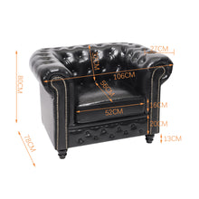 Load image into Gallery viewer, Buttoned Chesterfield Sofa Lounge Tub Armchair , One Seater
