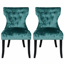 Load image into Gallery viewer, Set of 2 Modern Buttoned Dining Chairs
