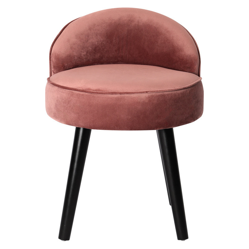 Velvet Upholstered Dressing Table Stool for Bedroom