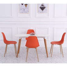 Load image into Gallery viewer, Set of 4 Modern Plastic Dining Chairs
