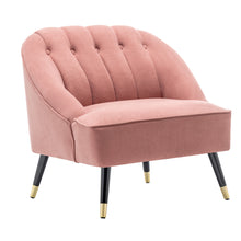 Load image into Gallery viewer, Frosted Velvet Buttoned Accent Chair
