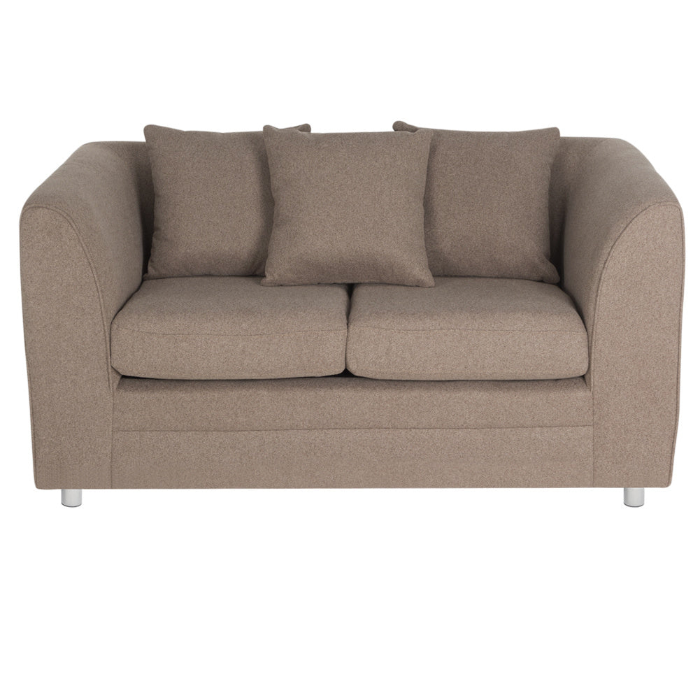 Modern Linen Upholstered 2 Seater Sofa