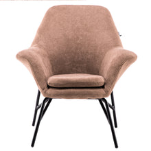 Load image into Gallery viewer, Modern Linen Tub Chair Armchair, Coffee
