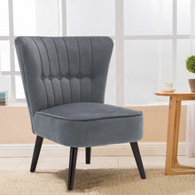 Load image into Gallery viewer, Velvet Accent Chair With Buttons
