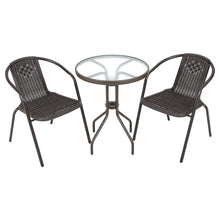 Load image into Gallery viewer, Outdoor Metal Coffee Dining Set, Brown
