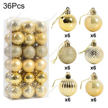 Load image into Gallery viewer, Livingandhome 36 Pieces Xmas Ball Ornament Christmas Tree Deluxe Bauble Set, CD0336
