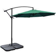 Load image into Gallery viewer, 3M Banana Parasol Patio Umbrella Sun Shade Shelter with Petal Base
