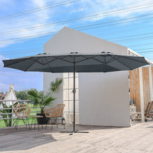 Load image into Gallery viewer, Garden Double-Sided Parasol Umbrella With Foldable Cross Base
