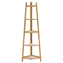 Load image into Gallery viewer, 5-Tier Modern Corner Ladder Shelf for Plant Display
