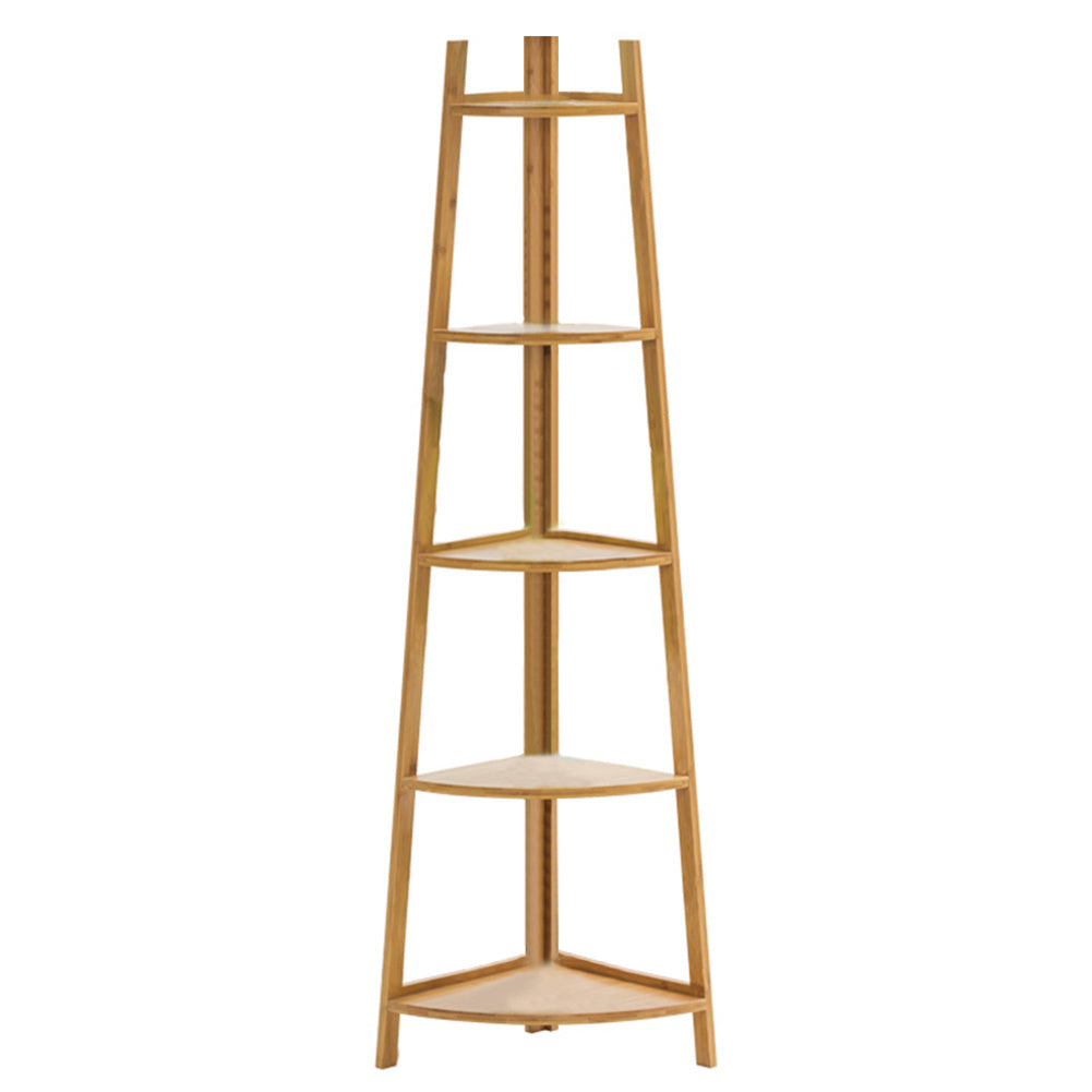 5-Tier Modern Corner Ladder Shelf for Plant Display