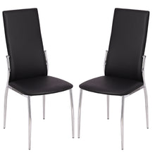Load image into Gallery viewer, PU Metal Dining Chairs Black
