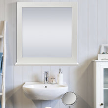 Load image into Gallery viewer, 60CM White MDF Framed Makeup Wall Mirror with Shelf
