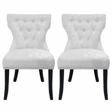 Load image into Gallery viewer, Set of 2 Modern Buttoned Dining Chairs
