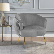 Load image into Gallery viewer, Scallop Oyster Shell Accent Pleated Chair
