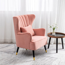 Load image into Gallery viewer, Occasion Velvet Wing back Armchair With Cushion
