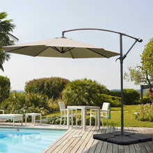 Load image into Gallery viewer, 3M Taupe Sun Parasol Hanging Banana Umbrella
