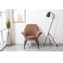 Load image into Gallery viewer, Modern Linen Tub Chair Armchair, Coffee
