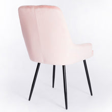 Load image into Gallery viewer, Velvet Leisure Dining Chair, Light Pink

