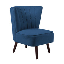 Load image into Gallery viewer, Linen Buttoned Upholstered Accent Chair
