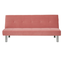 Load image into Gallery viewer, Velvet Simple 2 Seater Sofa Bed, Pink
