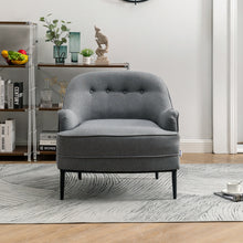 Load image into Gallery viewer, Chesterfield Linen Buttons Padded Accent Armchair
