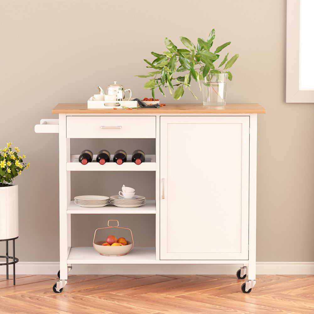 Kitchen Storage Sideboard Trolley Cupboard Shelf Cabinet Rack