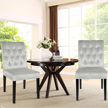 Load image into Gallery viewer, Set of 2 Buttoned Dining Chairs
