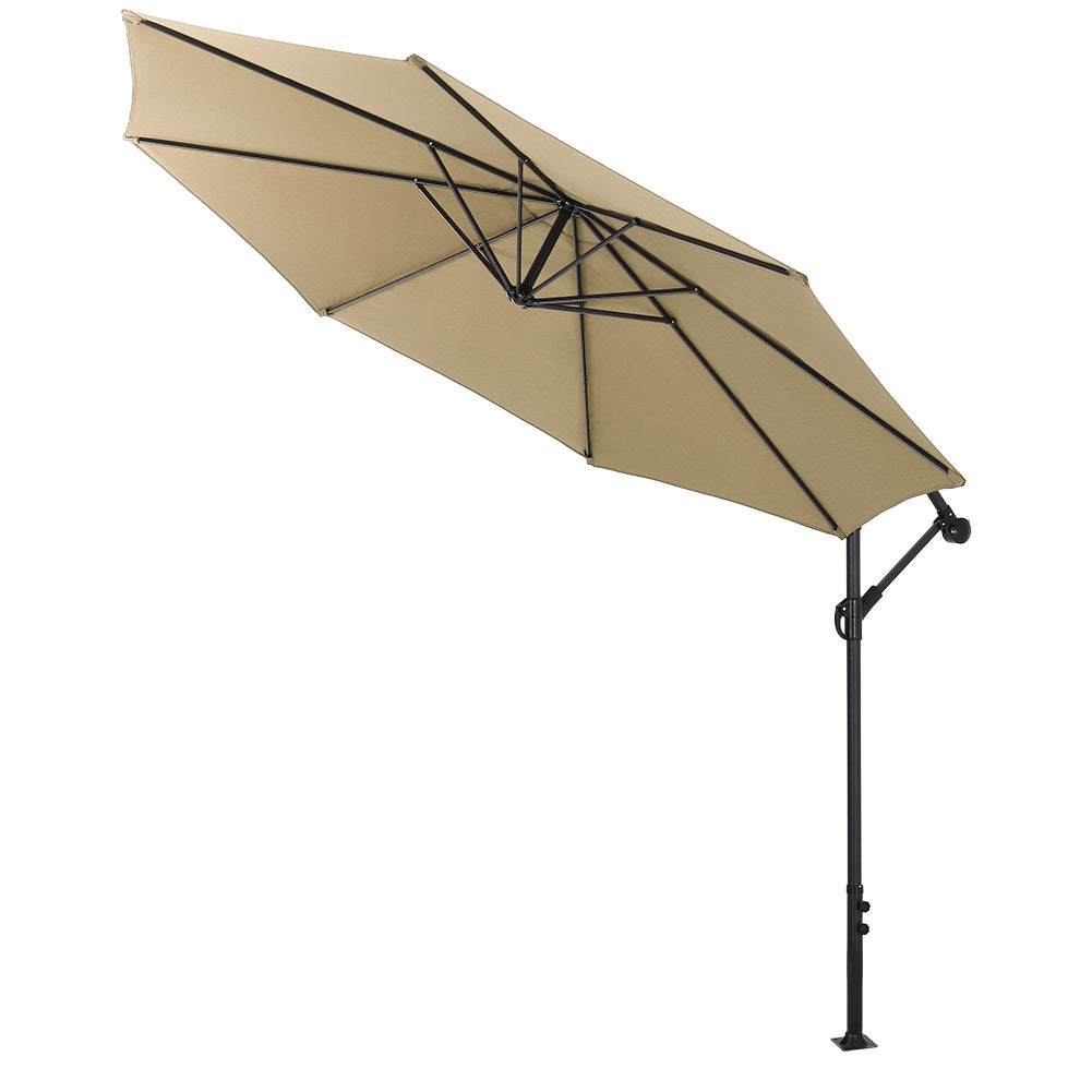 3M Taupe Sun Parasol Hanging Banana Umbrella