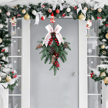 Load image into Gallery viewer, 50CM Christmas Wreath Garland Hanging Tree Pinecone Front Door Wreath Decoration
